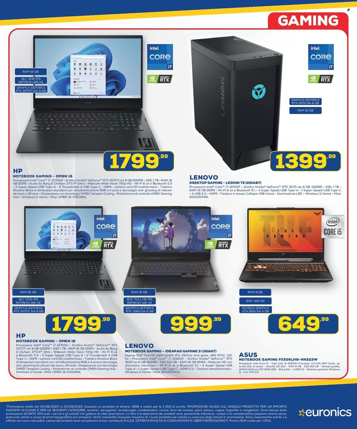 Volantino Euronics - 4/8/2023 - 23/8/2023. Pagina 33