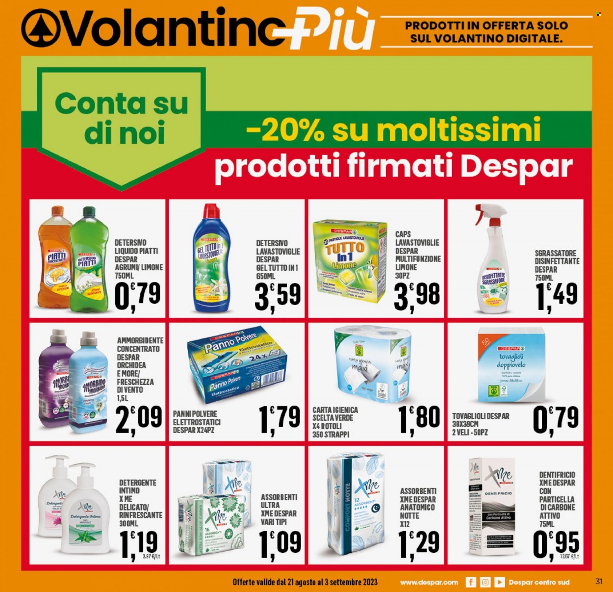 Volantino Interspar - 21/8/2023 - 3/9/2023. Pagina 31