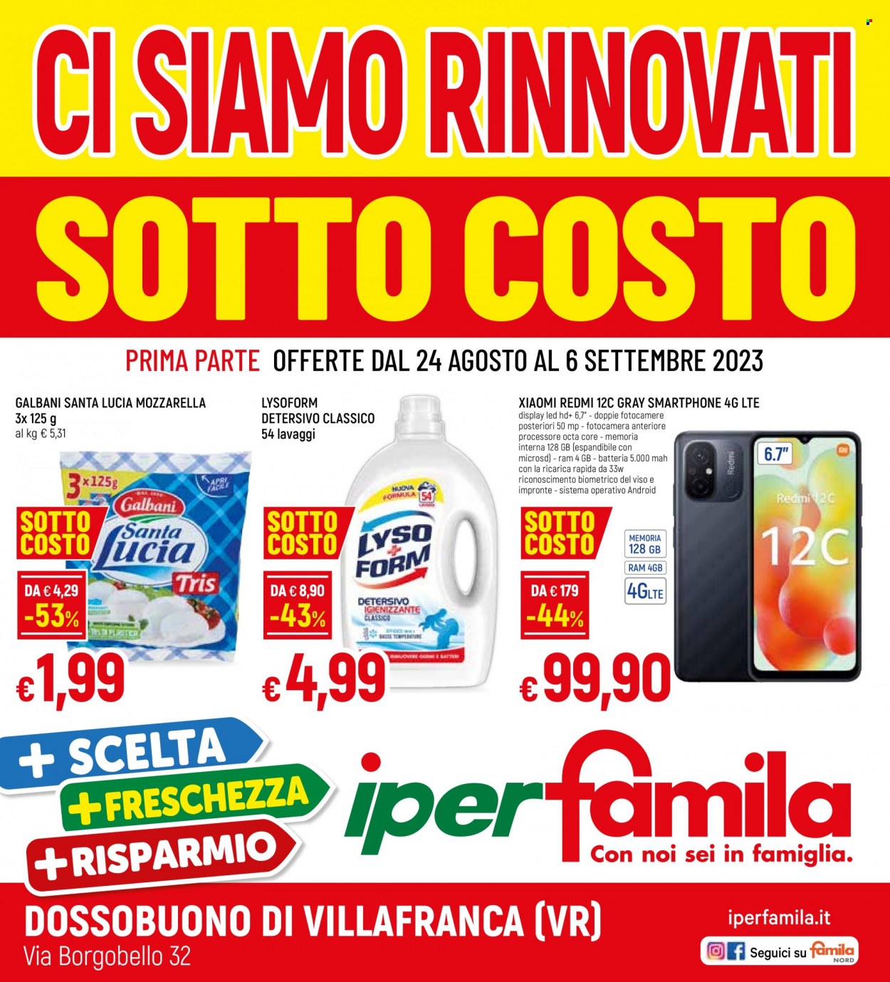 Volantino Famila - 24/8/2023 - 6/9/2023. Pagina 1