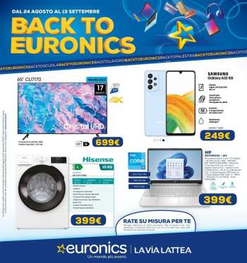 Volantino Euronics - 24/8/2023 - 13/9/2023.