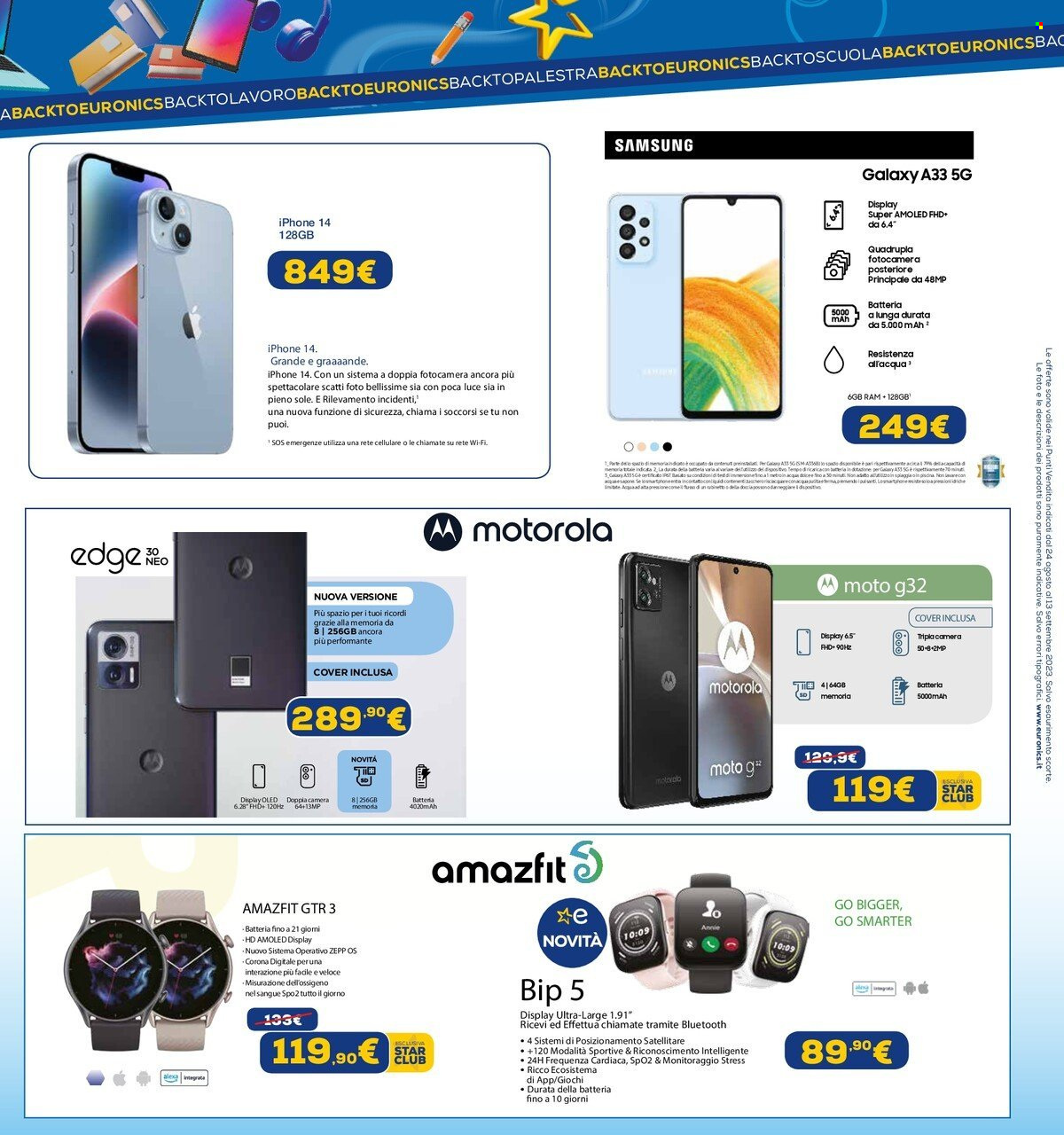 Volantino Euronics - 24/8/2023 - 13/9/2023. Pagina 3
