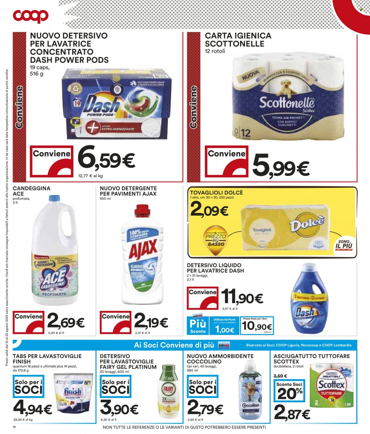 Volantino Coop - 10/8/2023 - 23/8/2023. Pagina 14