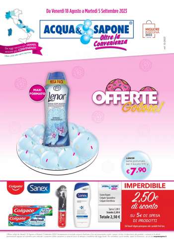 Volantino Acqua & Sapone - 18/8/2023 - 5/9/2023.