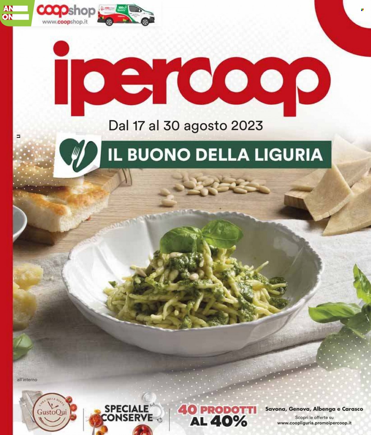 Leták Coop - 17.8.2023 - 30.8.2023. Strana 1