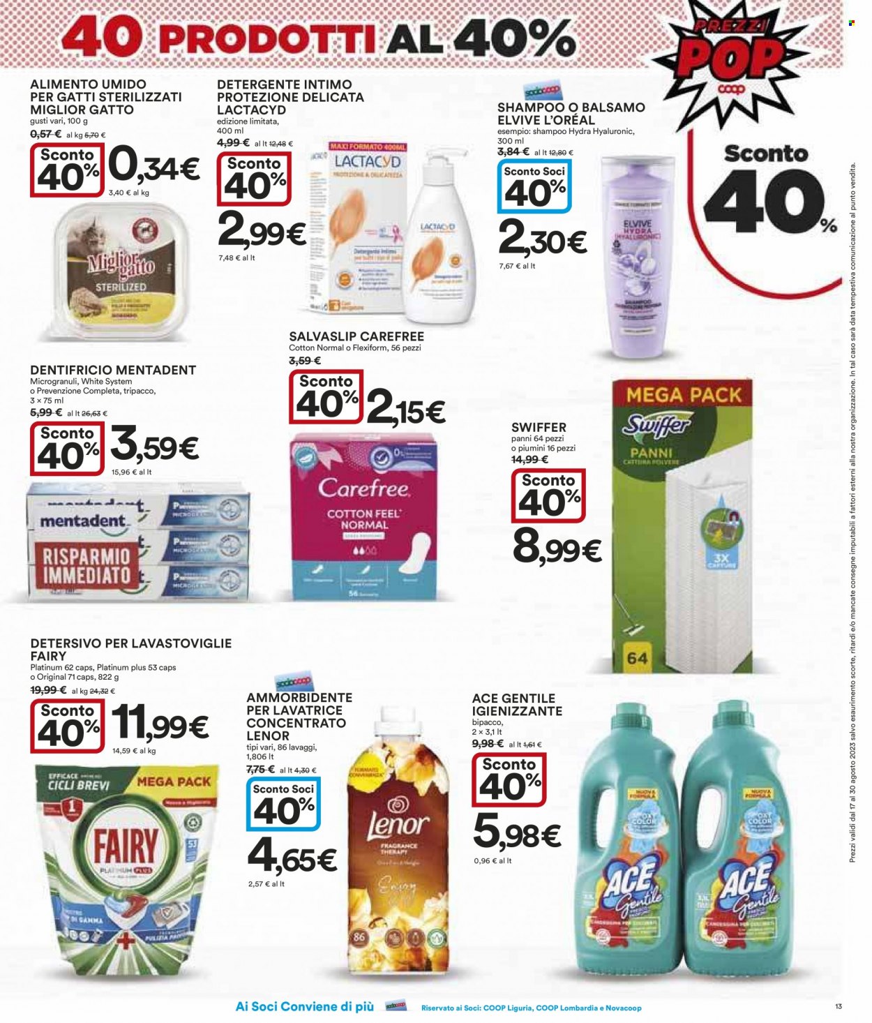 Leták Coop - 17.8.2023 - 30.8.2023. Strana 13