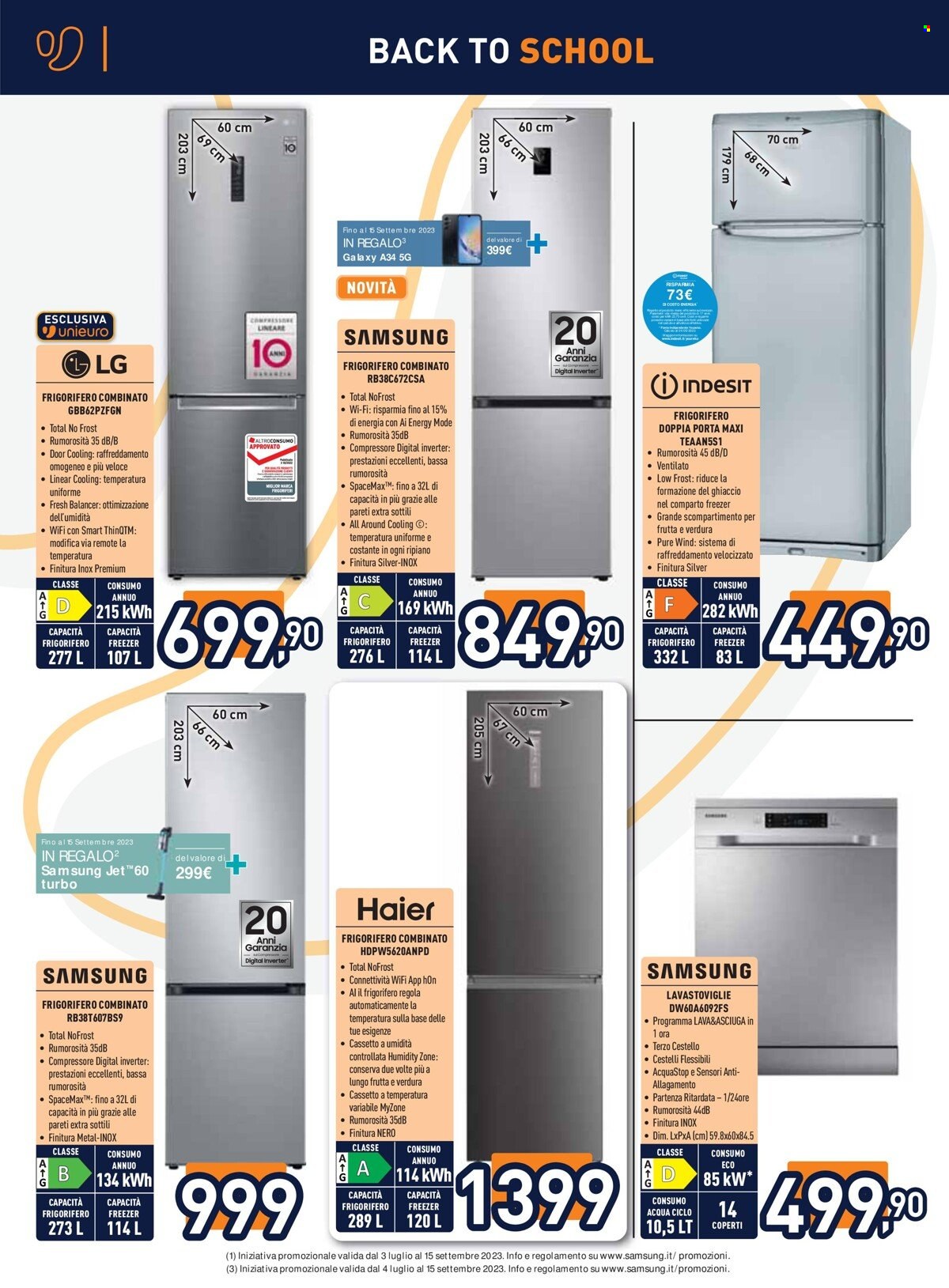 Volantino Unieuro - 25/8/2023 - 7/9/2023. Pagina 16
