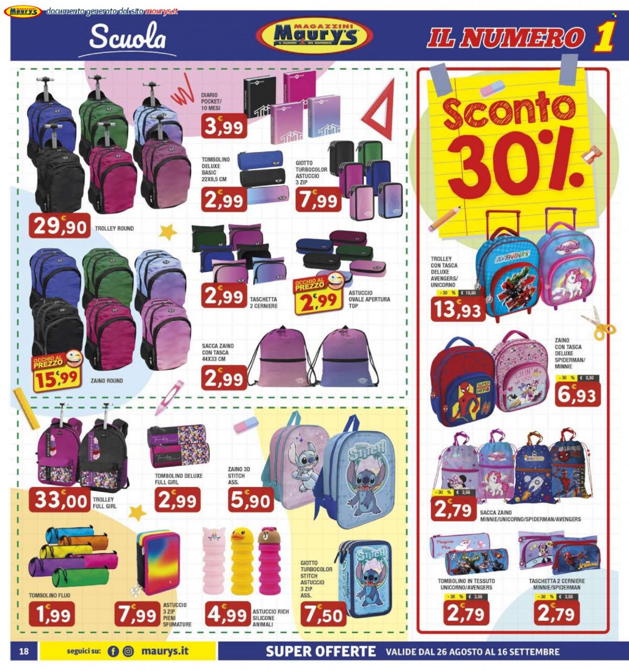 Volantino Maury's - 26/8/2023 - 16/9/2023. Pagina 18