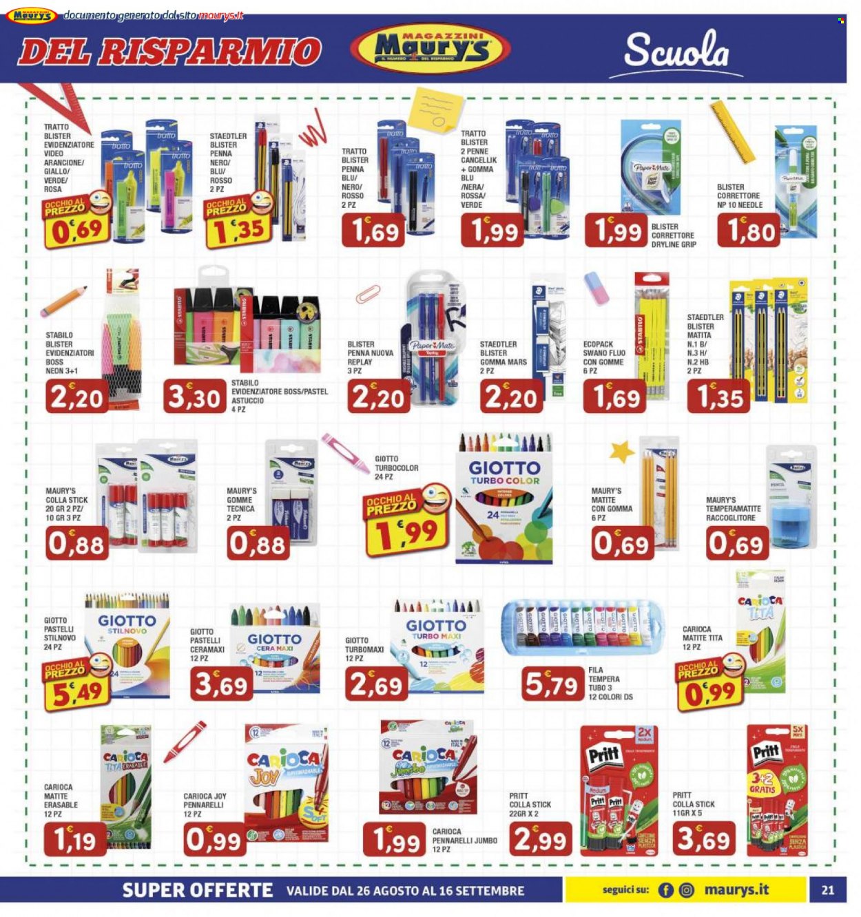 Volantino Maury's - 26/8/2023 - 16/9/2023. Pagina 21