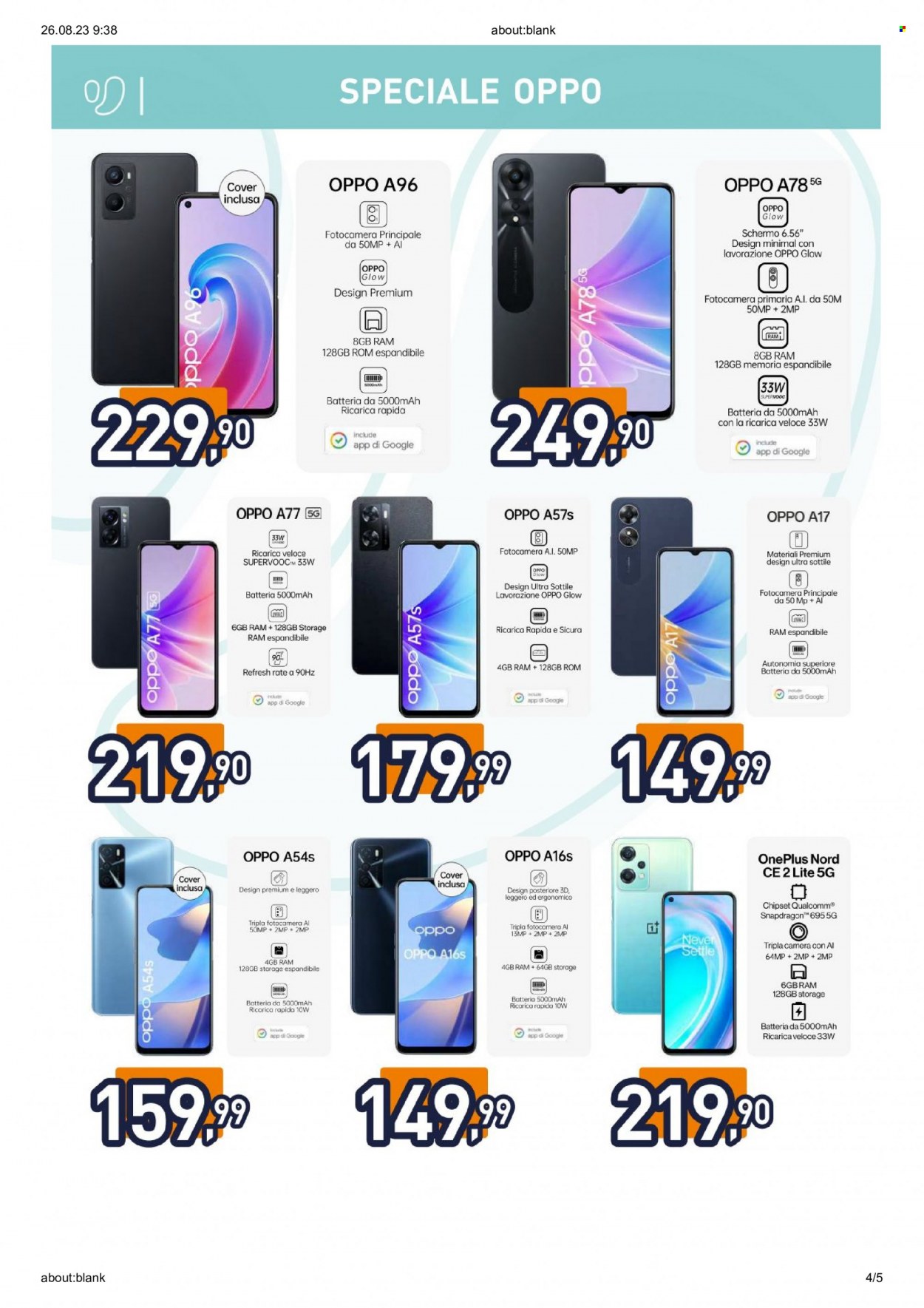 Volantino Unieuro - 25/8/2023 - 7/9/2023. Pagina 4