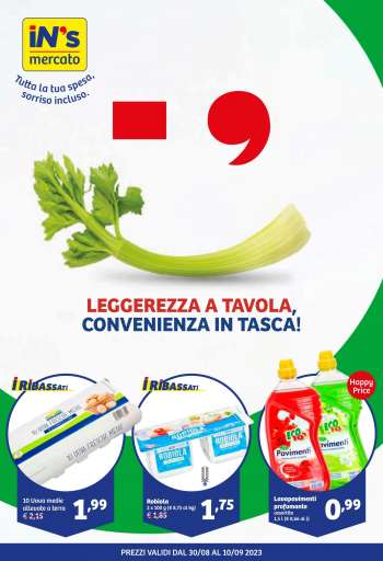 Volantino iN's Mercato - 30/8/2023 - 10/9/2023.