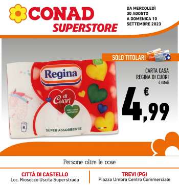 Volantino Conad Superstore - 30/8/2023 - 10/9/2023.