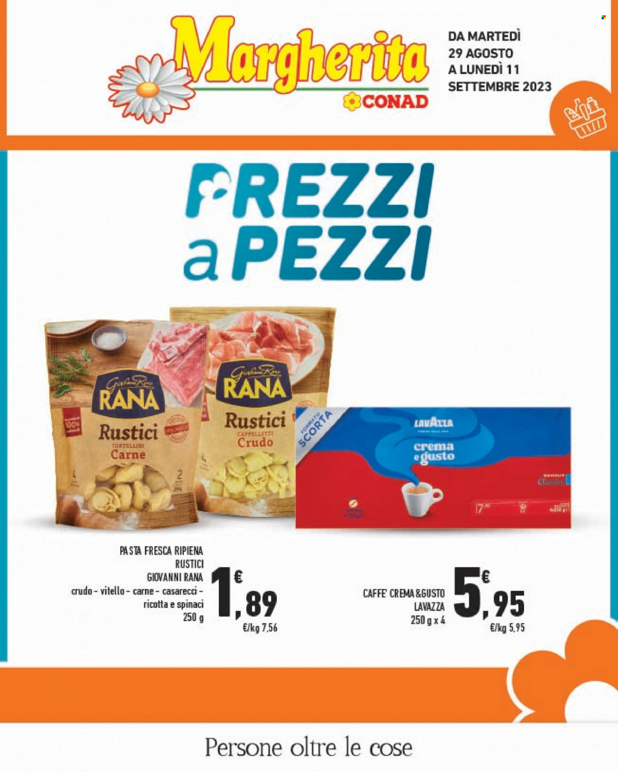 Volantino Margherita Conad - 29/8/2023 - 11/9/2023. Pagina 1