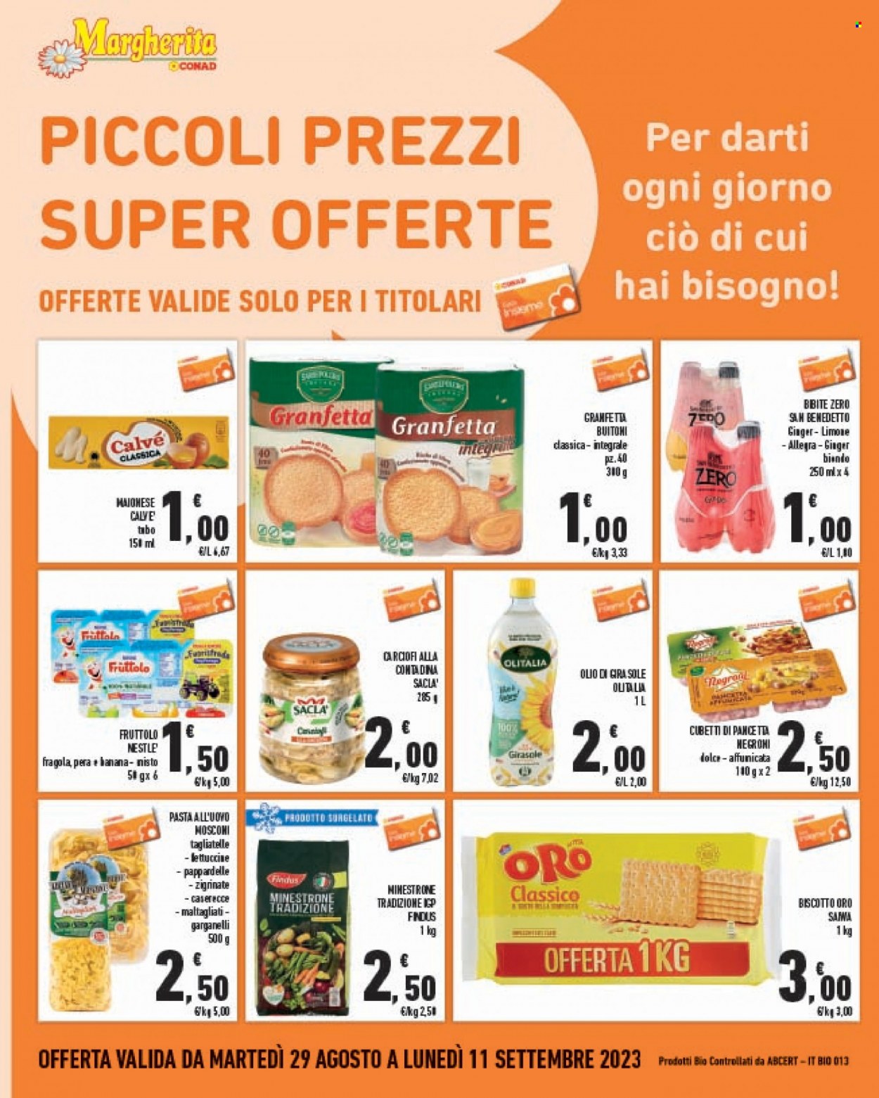 Leták Margherita Conad - 29.8.2023 - 11.9.2023. Strana 6
