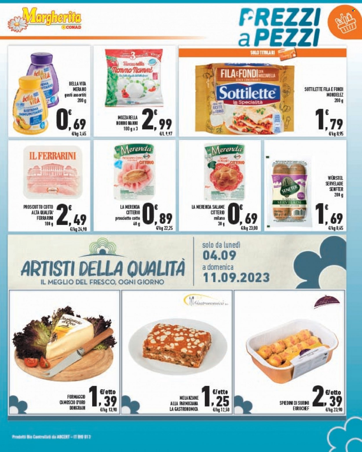 Leták Margherita Conad - 29.8.2023 - 11.9.2023. Strana 7