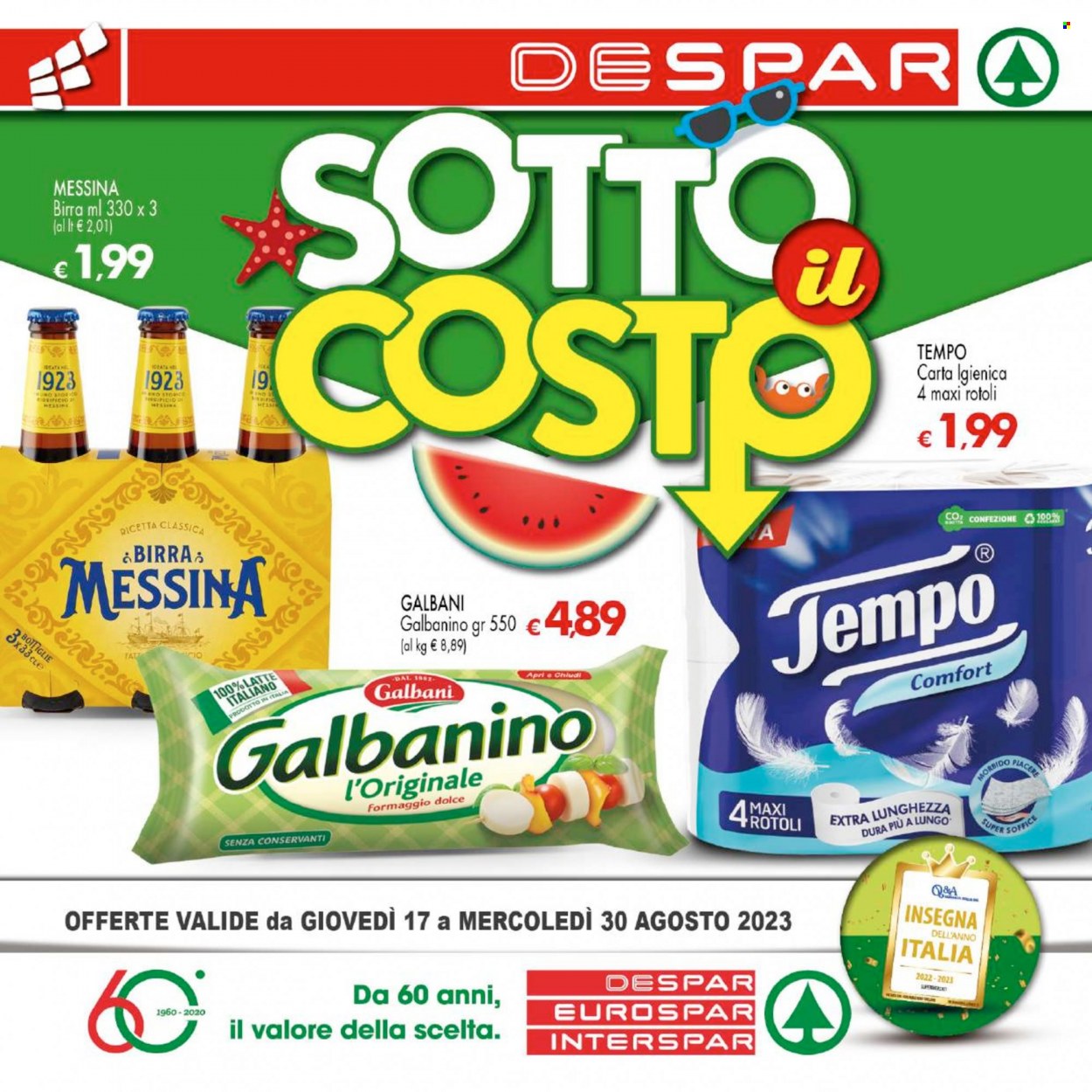 Volantino Despar - 17/8/2023 - 30/8/2023. Pagina 1