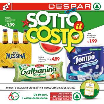 Volantino Eurospar - 17/8/2023 - 30/8/2023.