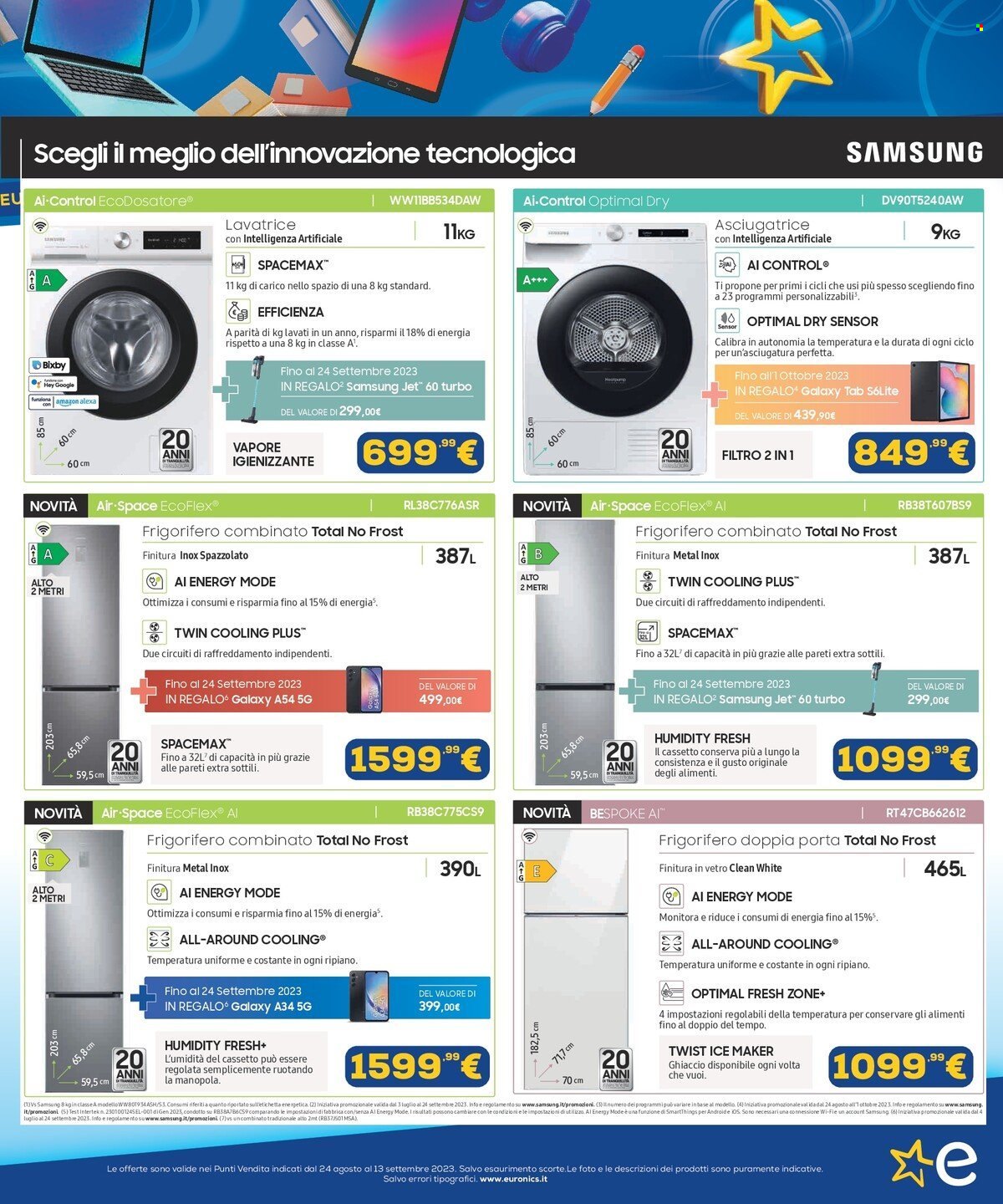 Volantino Euronics - 24/8/2023 - 13/9/2023. Pagina 17