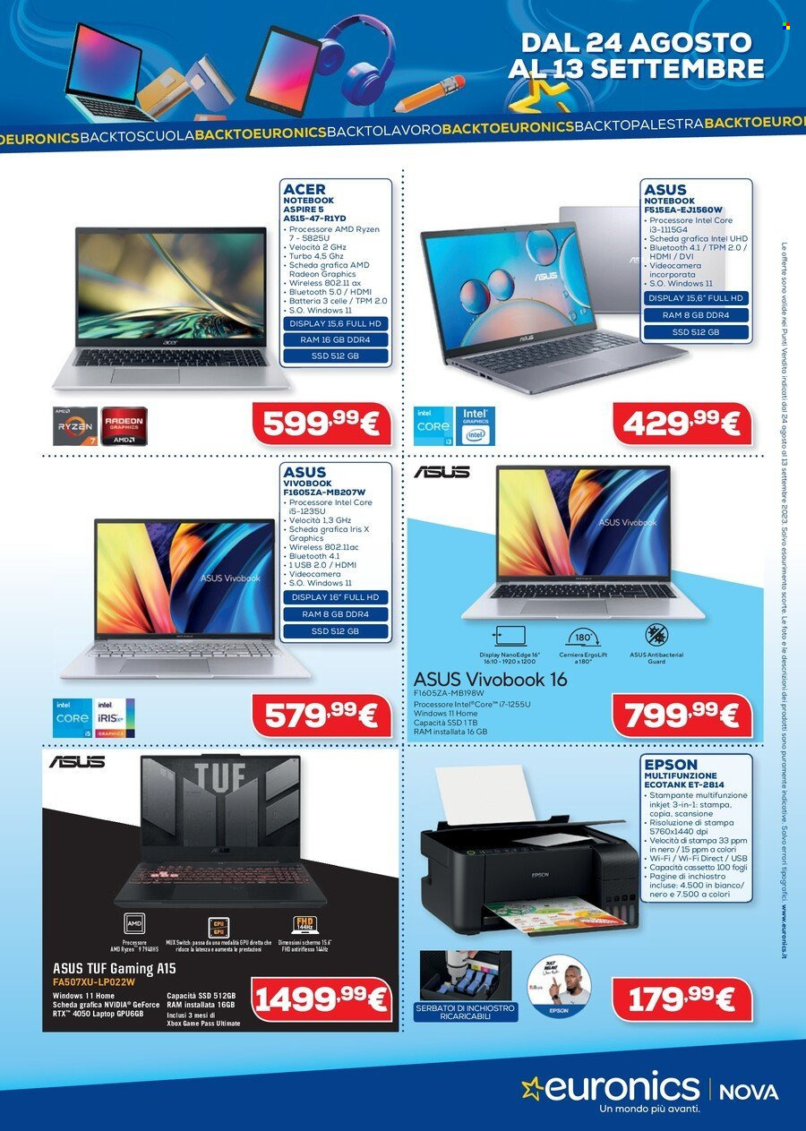 Volantino Euronics - 24/8/2023 - 13/9/2023. Pagina 7