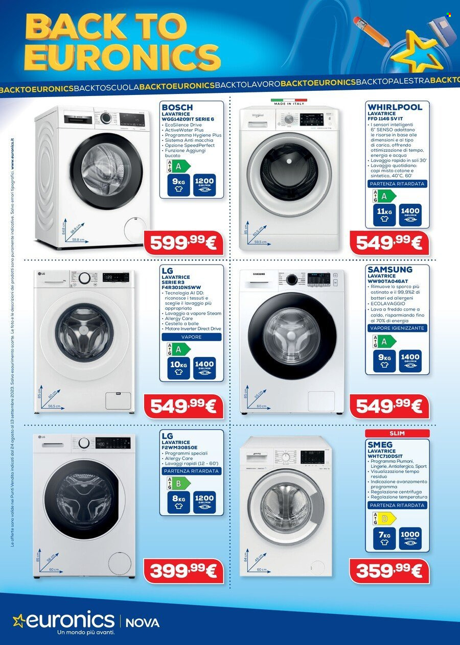 Volantino Euronics - 24/8/2023 - 13/9/2023. Pagina 20