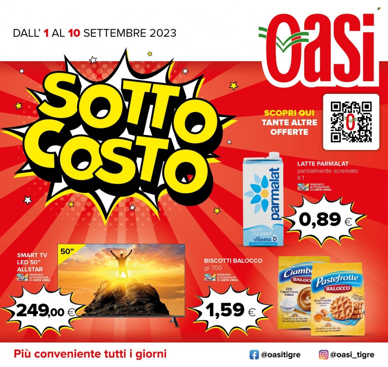 Volantino Oasi - 1/9/2023 - 10/9/2023. Pagina 1