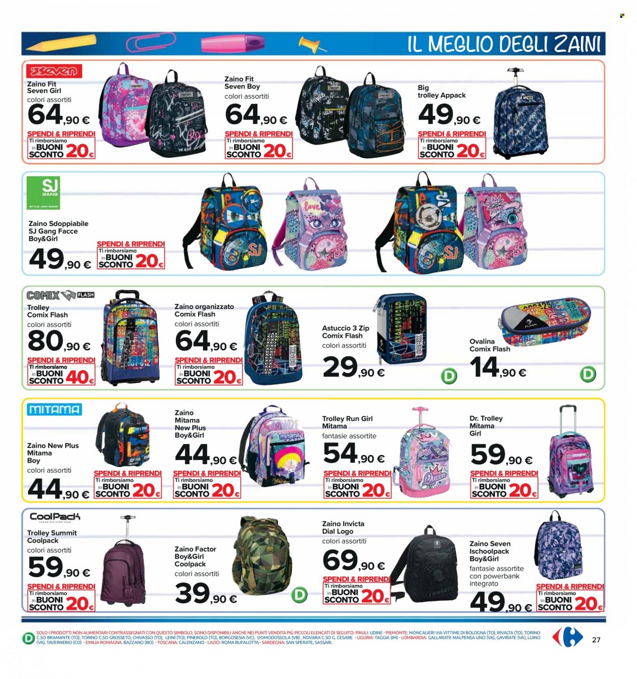 Volantino Carrefour - 1/9/2023 - 10/9/2023. Pagina 27