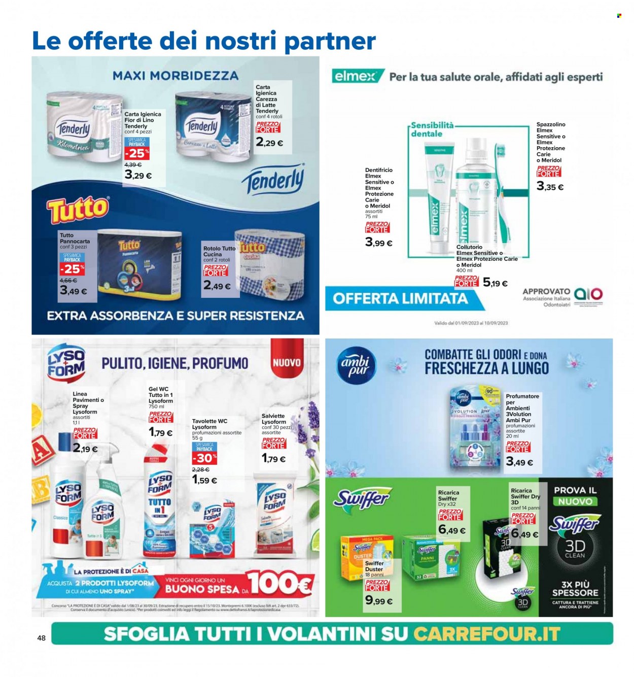 Volantino Carrefour - 1/9/2023 - 10/9/2023. Pagina 48