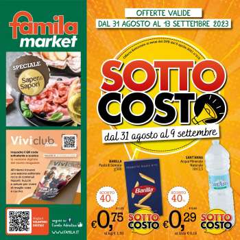 Volantino Famila - 31/8/2023 - 13/9/2023.