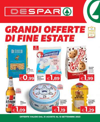 Volantino Despar - 31/8/2023 - 13/9/2023.