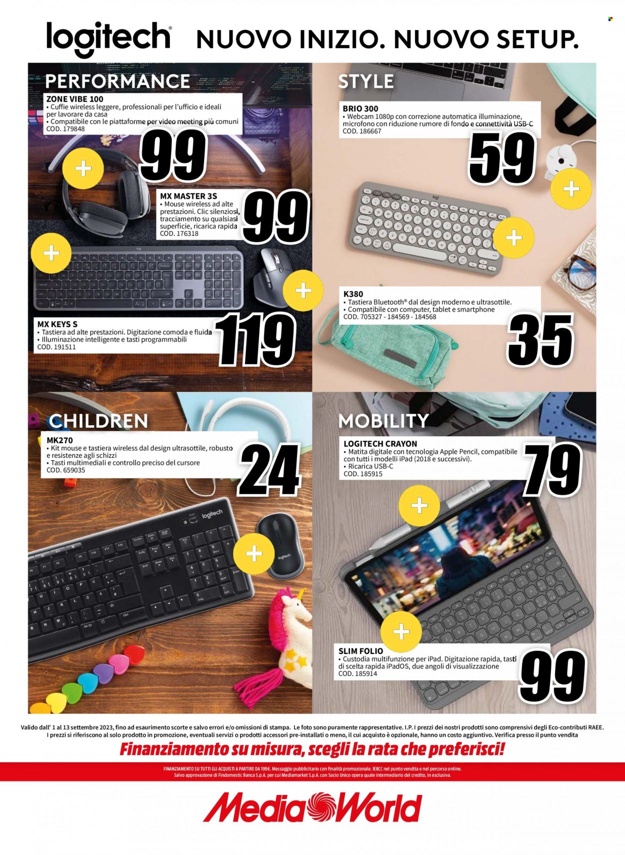 Volantino MediaWorld - 1/9/2023 - 13/9/2023. Pagina 8