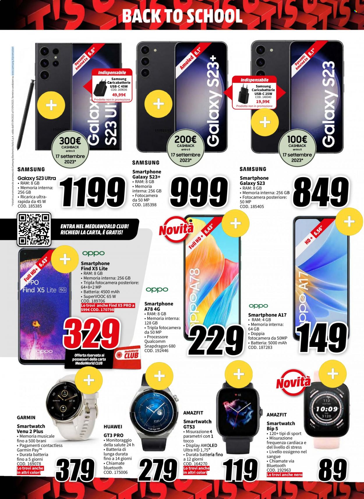 Volantino MediaWorld - 1/9/2023 - 14/9/2023. Pagina 15