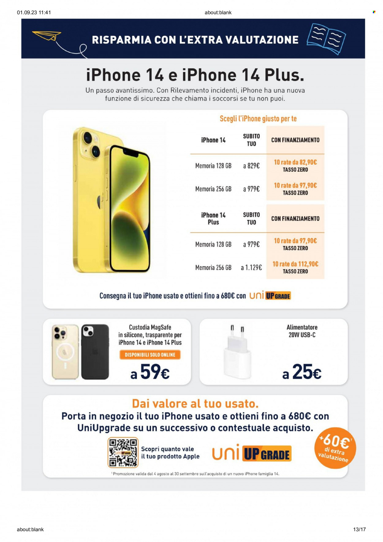 Volantino Unieuro - 1/9/2023 - 7/9/2023. Pagina 13
