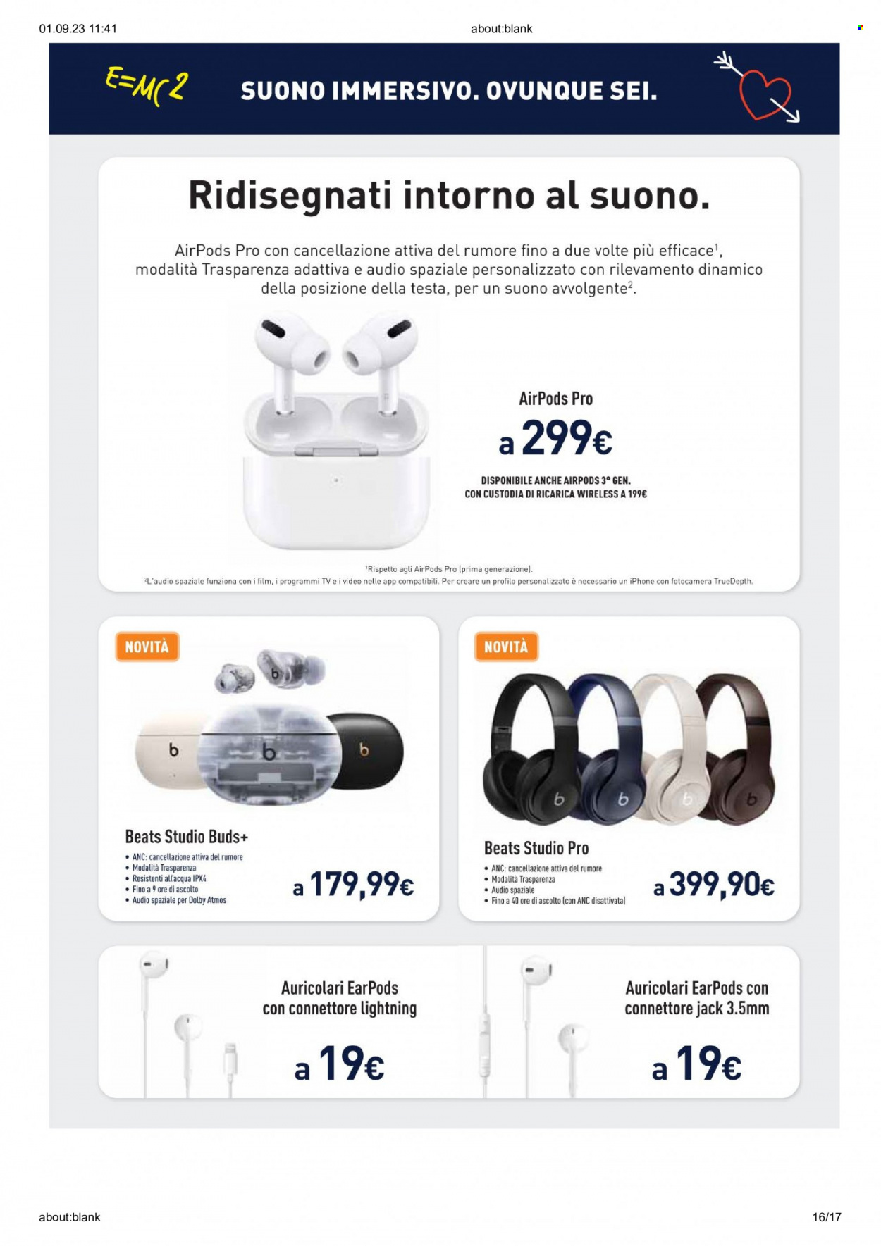 Volantino Unieuro - 1/9/2023 - 7/9/2023. Pagina 16