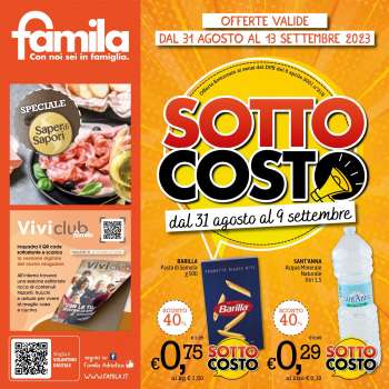 Volantino Famila - 31/8/2023 - 13/9/2023.