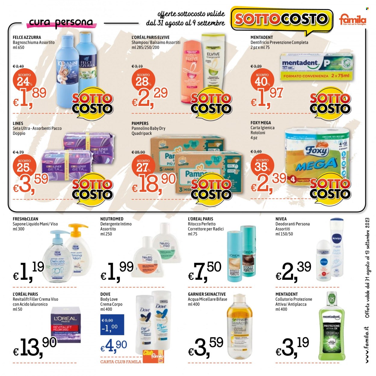 Volantino Famila - 31/8/2023 - 13/9/2023. Pagina 9