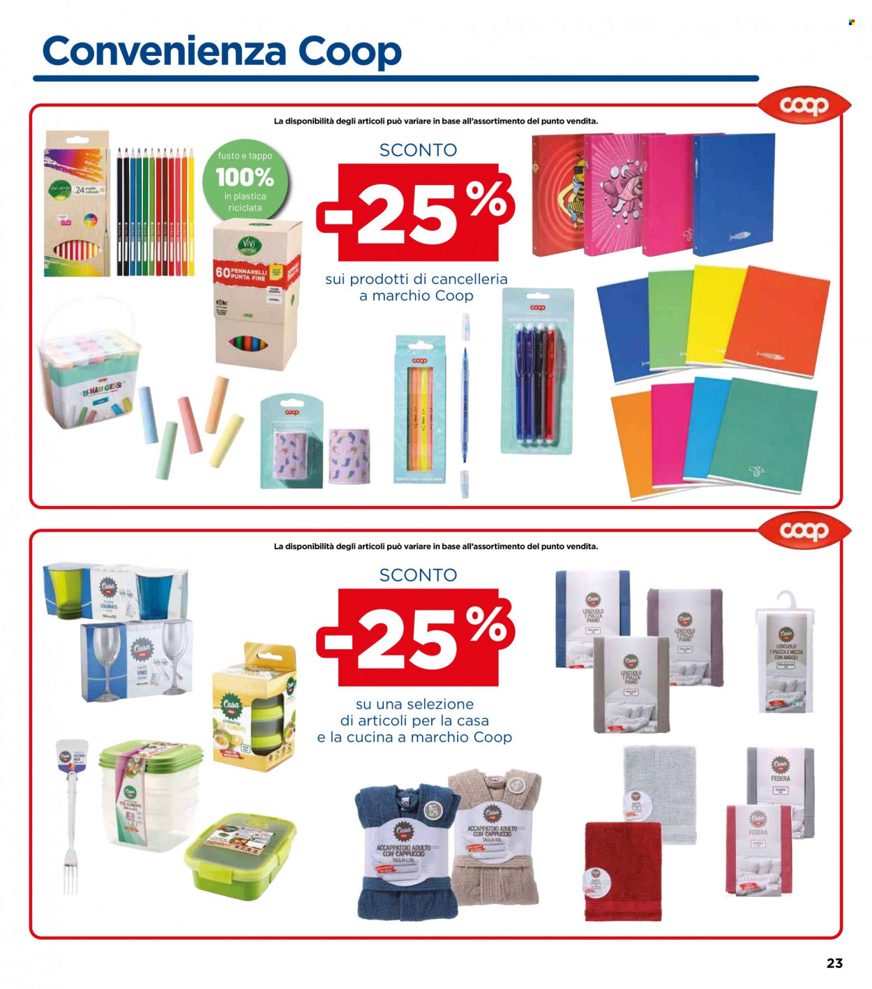 Volantino Coop - 31/8/2023 - 13/9/2023. Pagina 23