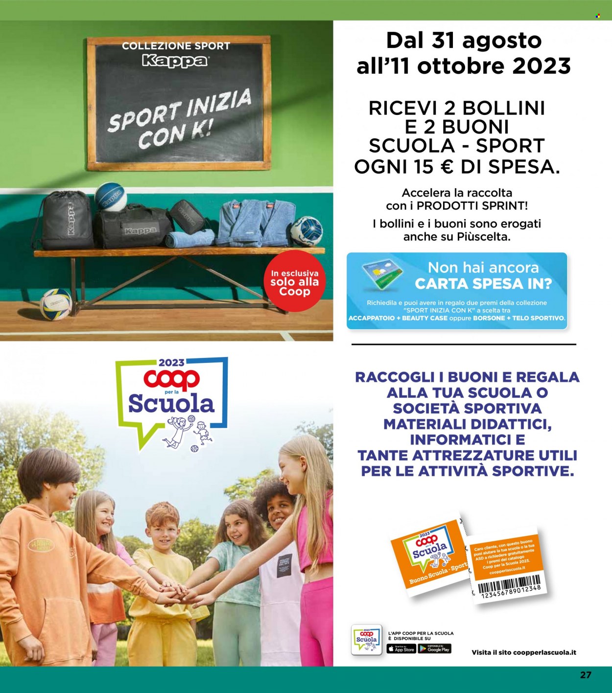 Volantino Coop - 31/8/2023 - 13/9/2023. Pagina 27