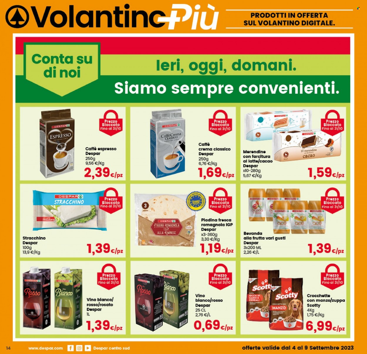Volantino Despar - 4/9/2023 - 9/9/2023. Pagina 14