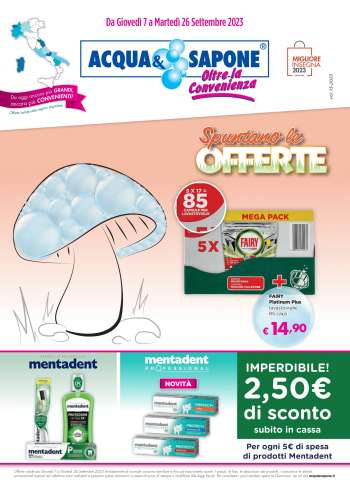 Volantino Acqua & Sapone - 7/9/2023 - 26/9/2023.
