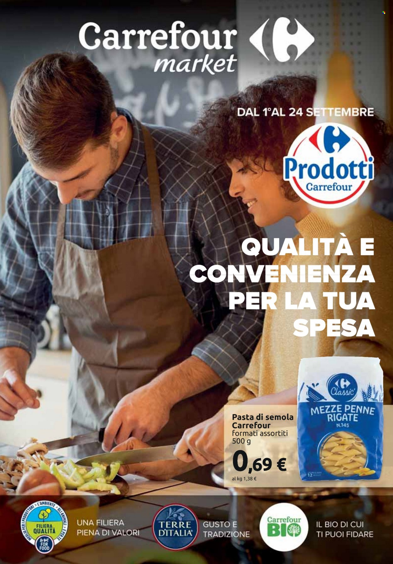 Leták Carrefour - 1.9.2023 - 24.9.2023. Strana 1