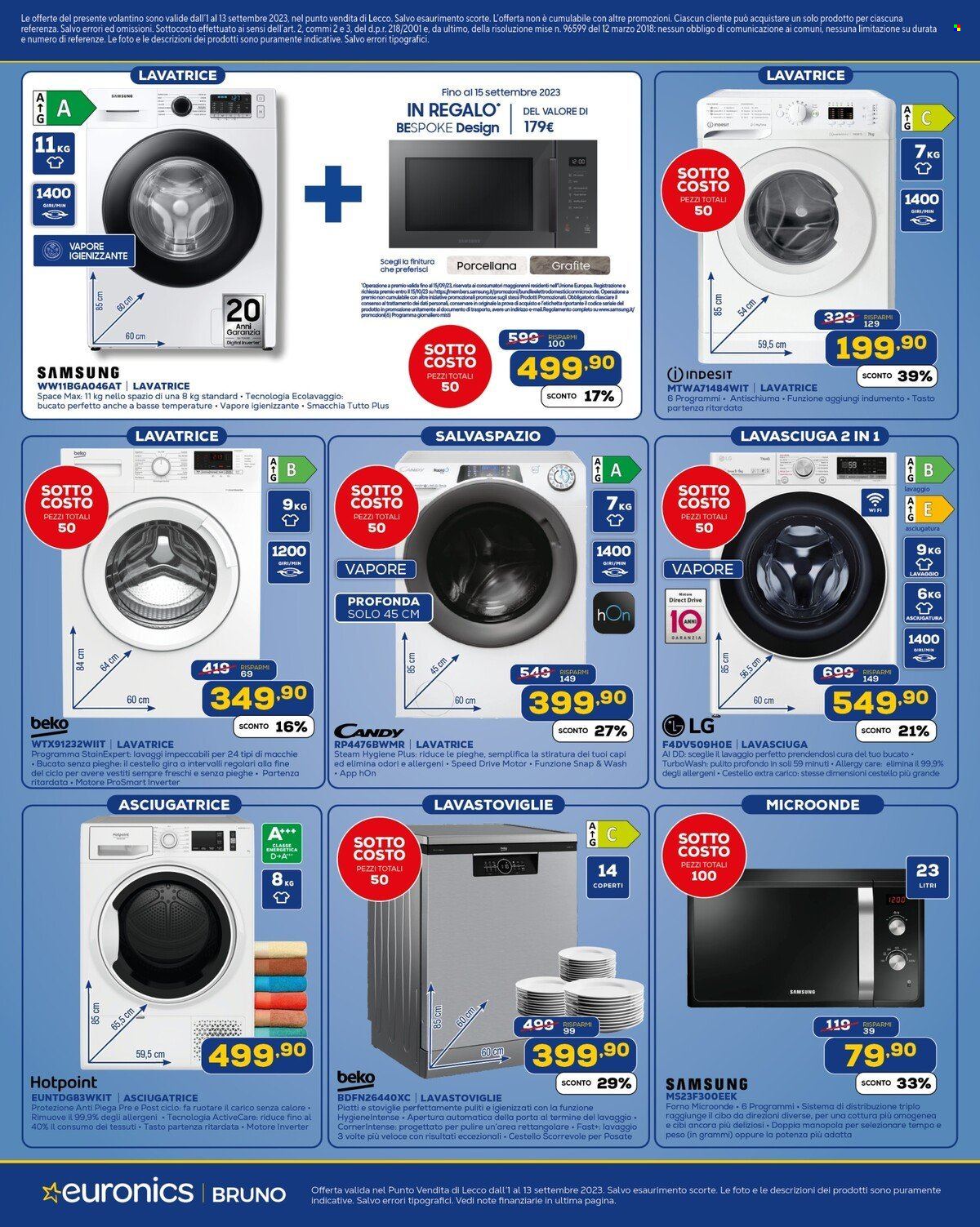 Volantino Euronics - 18/8/2023 - 13/9/2023. Pagina 8