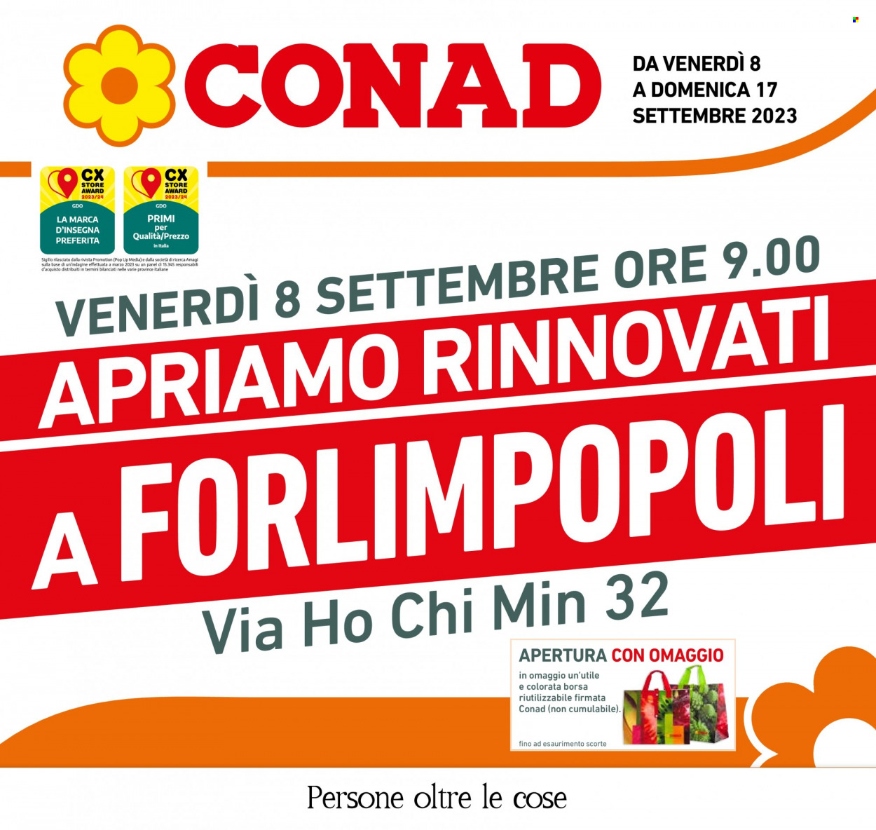 Volantino Conad Superstore - 8/9/2023 - 17/9/2023. Pagina 1