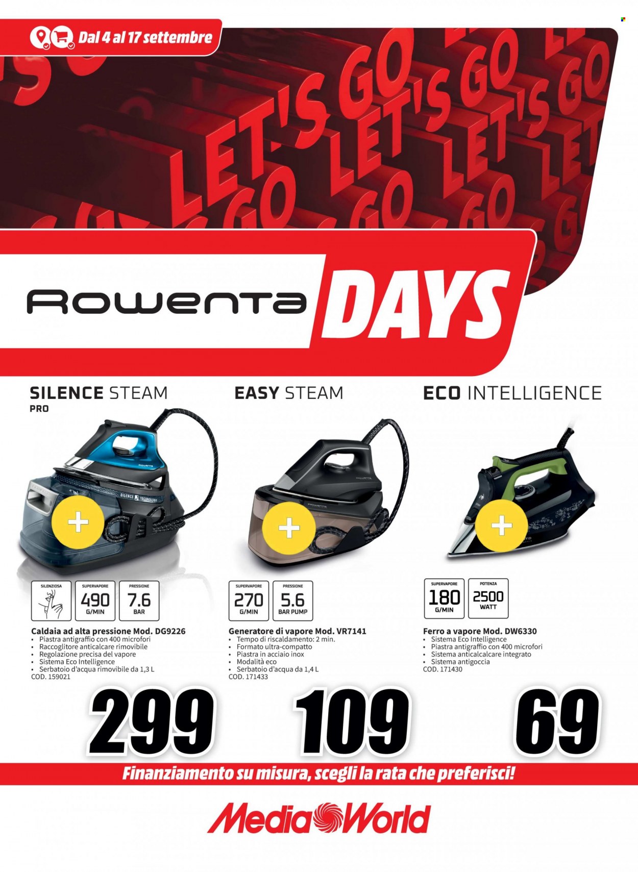 Volantino MediaWorld - 4/9/2023 - 17/9/2023. Pagina 1