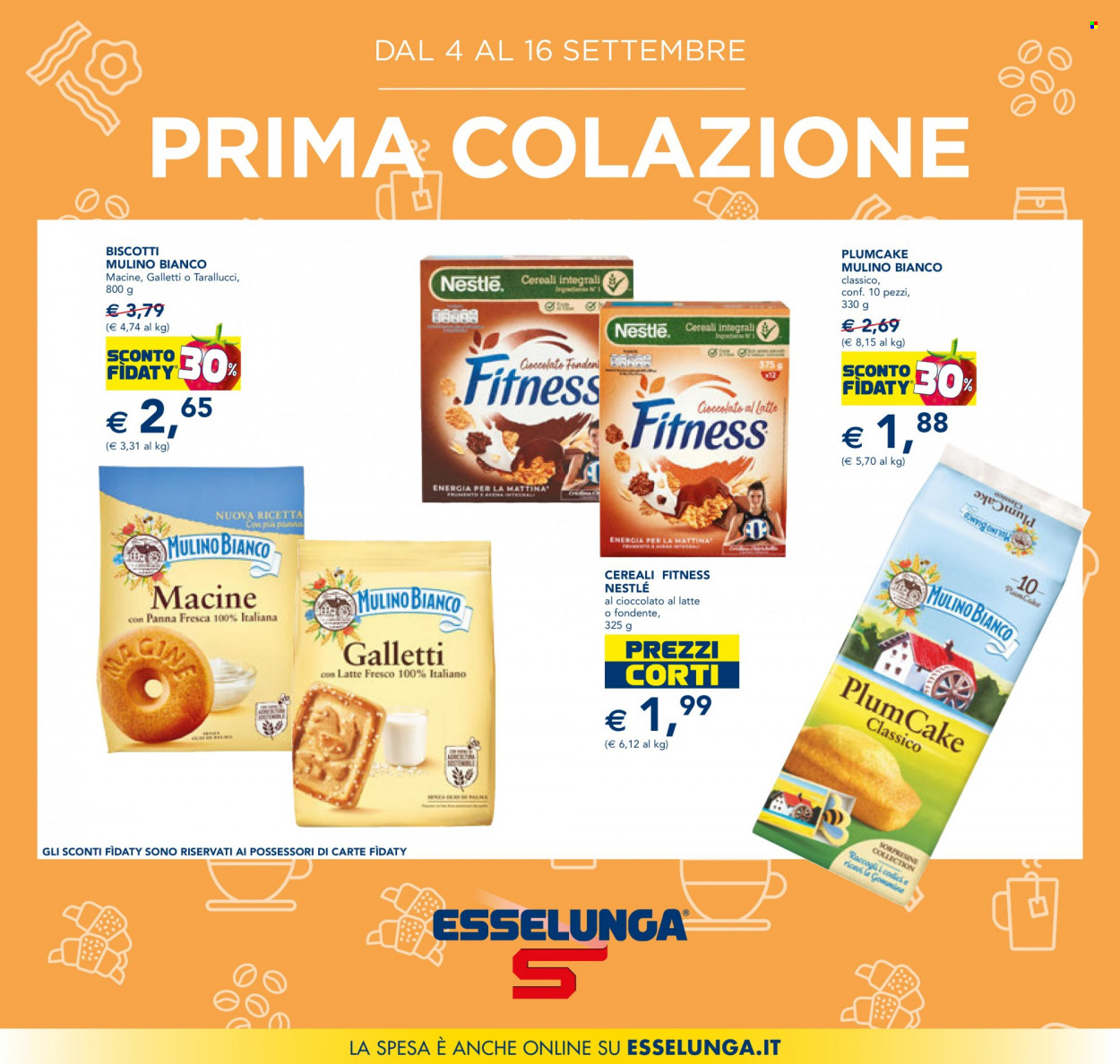 Volantino Esselunga - 4/9/2023 - 16/9/2023. Pagina 1