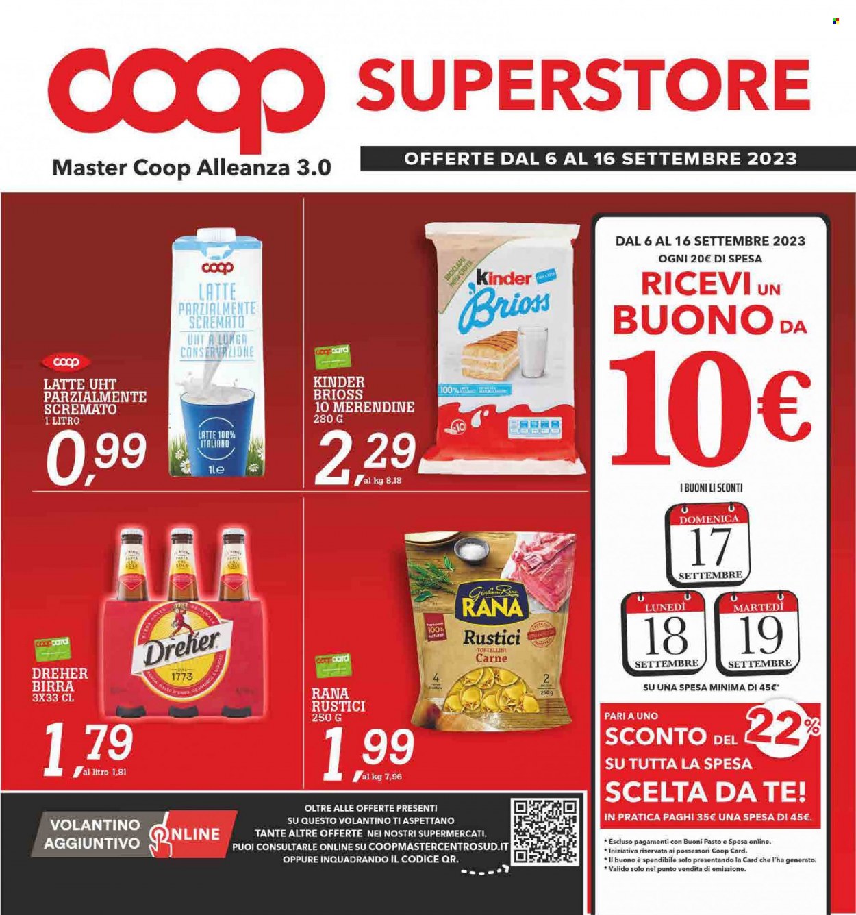 Leták Coop - 6.9.2023 - 16.9.2023. Strana 1