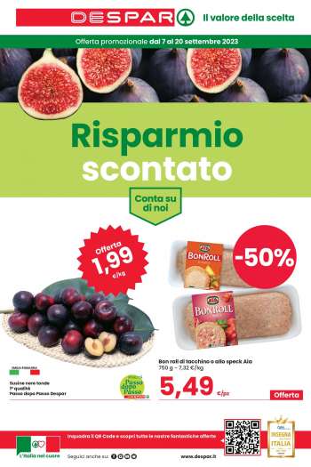 Volantino Despar - 7/9/2023 - 20/9/2023.
