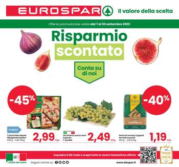 Volantino Eurospar - 7/9/2023 - 20/9/2023.