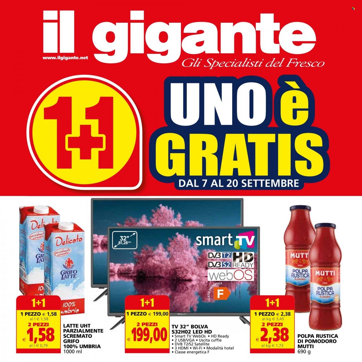 Volantino Il Gigante - 7/9/2023 - 20/9/2023. Pagina 1