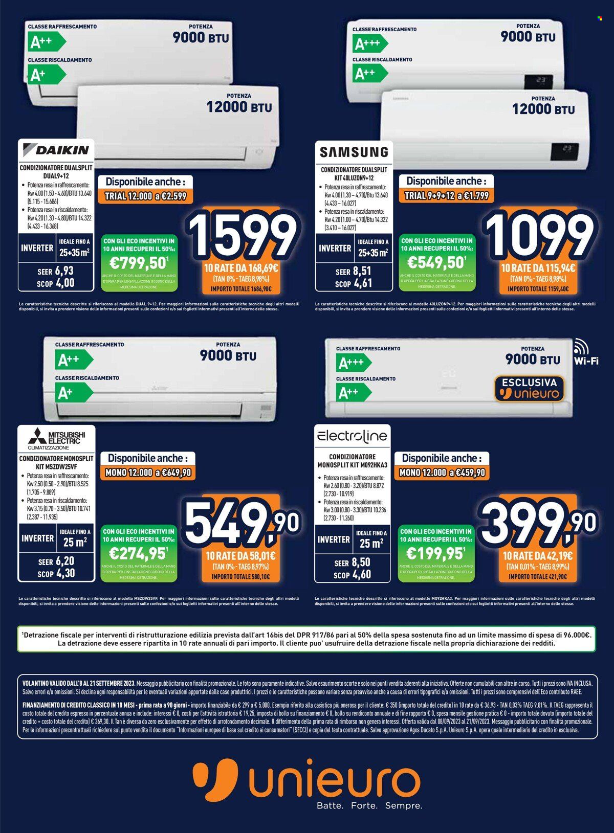 Volantino Unieuro - 8/9/2023 - 21/9/2023. Pagina 22