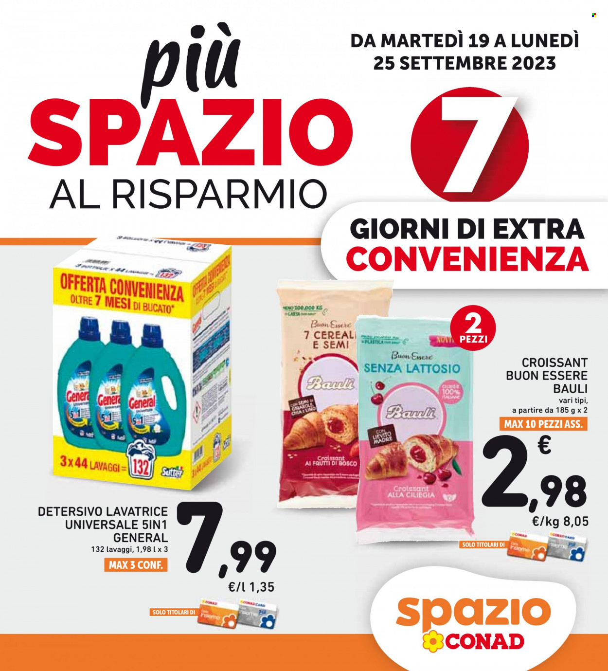 Volantino Spazio Conad - 19/9/2023 - 25/9/2023. Pagina 1