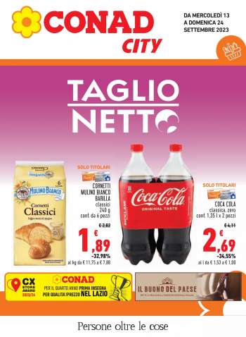 Volantino Conad City - 13/9/2023 - 24/9/2023.